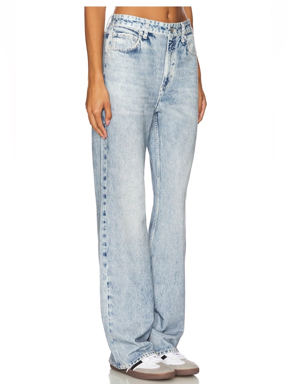 Rag and Bone Light Wash Miramar Terry sweatpant jeans